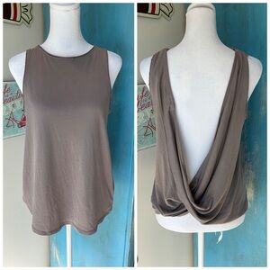Silence + Noise Draped Open Back Top